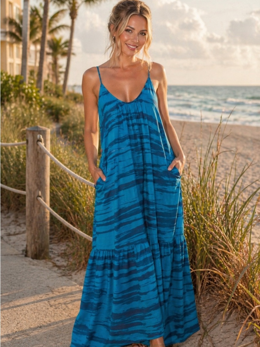 NWT Voloshin Silk Palladio Maxi Dress